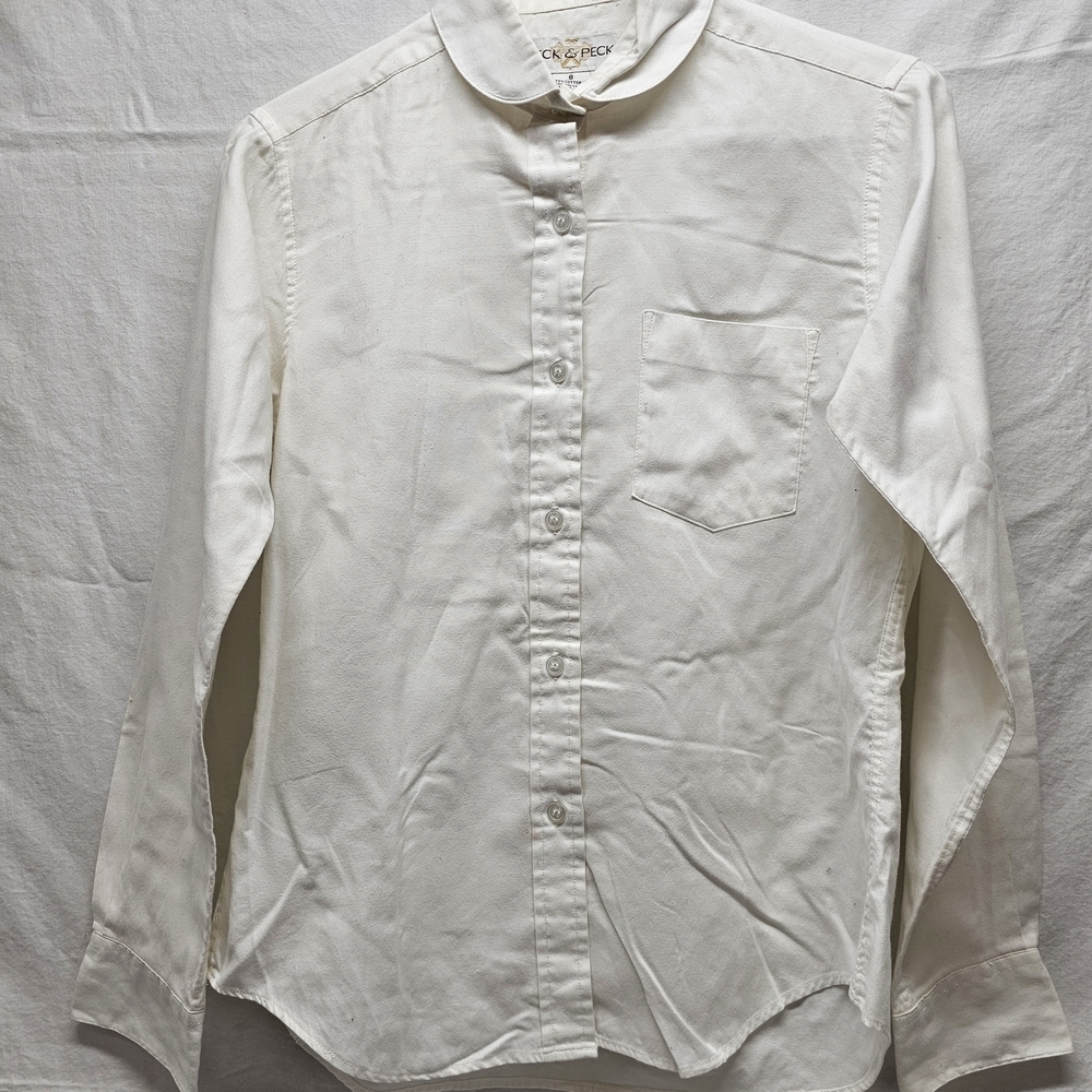 Peck & Peck Off-White‎ Button-Up Blouse